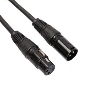 3m to 10ft Black Shielded XLR Male to Female Balanced Microphone Cable