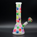 Pink Cat Claw Night Glow Glass Water Pipe