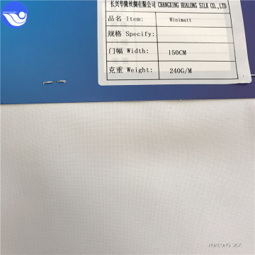 Different gram weight specification mini matt white fabric
