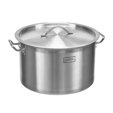 large cooking pots stainless steel