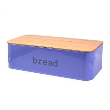 Modern Bread Box with Bamboo Cutting Board