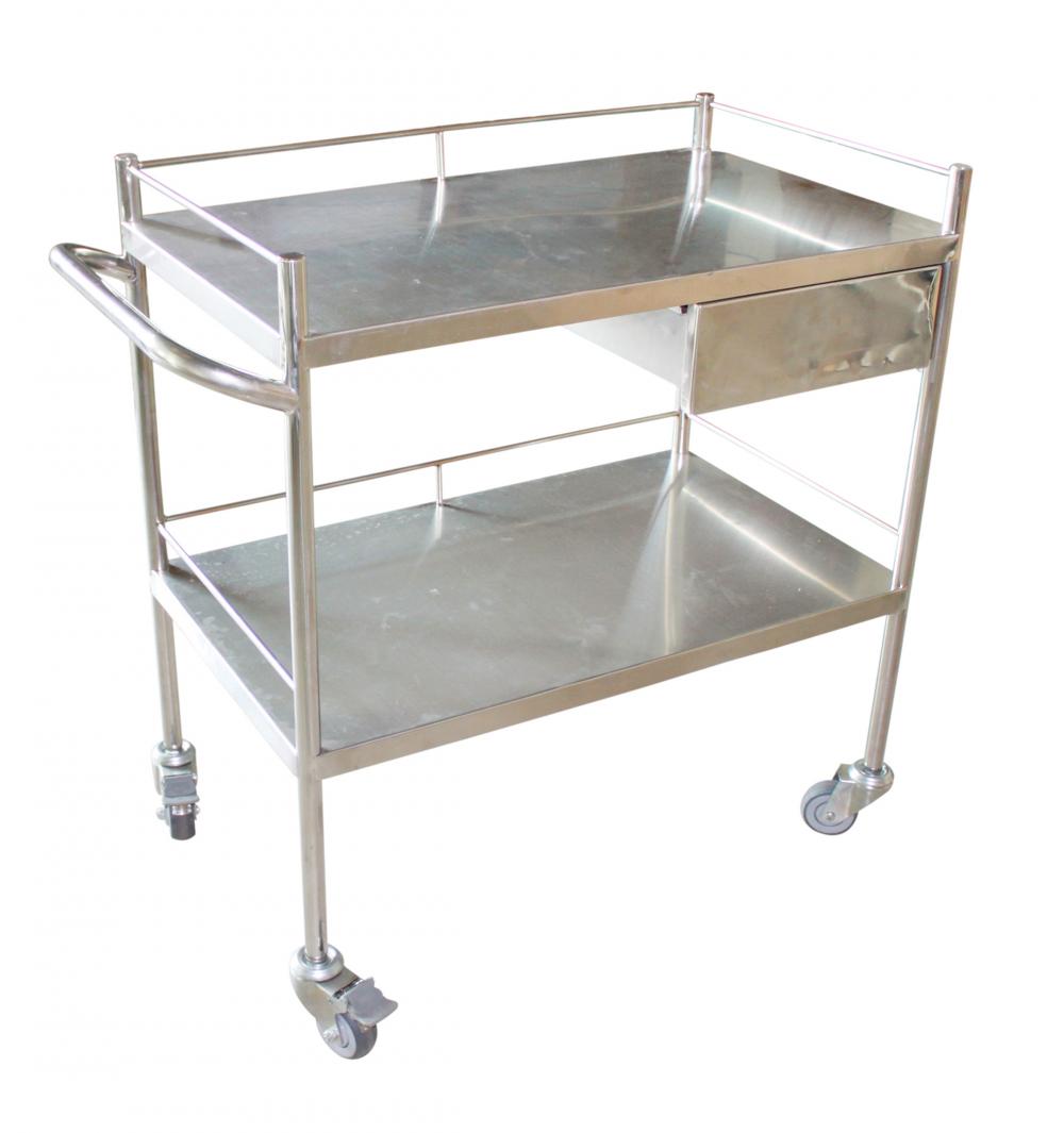 Stainless Steel Medical Cart Hospital Trolley