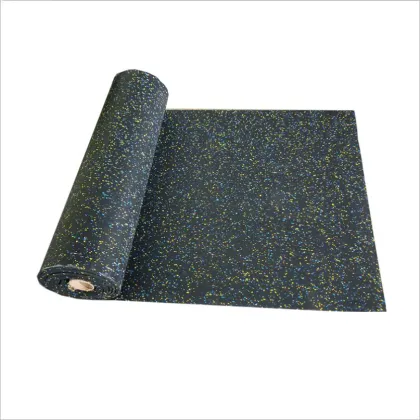Gym special elastic wear-resistant rubber coil floor cushioning safety floor tile floor mat