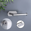 Wall Mounted Bathroom Toilet Paper Holder Rack Tissue Roll Stand Stainless Steel Free Nail Towel Shelf Black Silver Accessories
