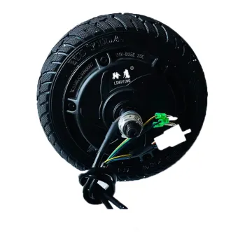 24V/36V 350W Electric Hub Motor for Scooters, Bicycles with 8 Inch Solid Tire and Drum Brake
