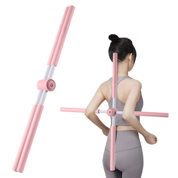 Body Building Yoga Tools: Stick Cross Stretching, Open Shoulder Posture Corrector, and Open Back Stick for Enhanced Flexibility and Posture Improvement
