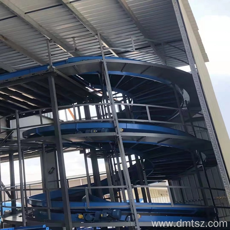 spiral gravity roller conveyor