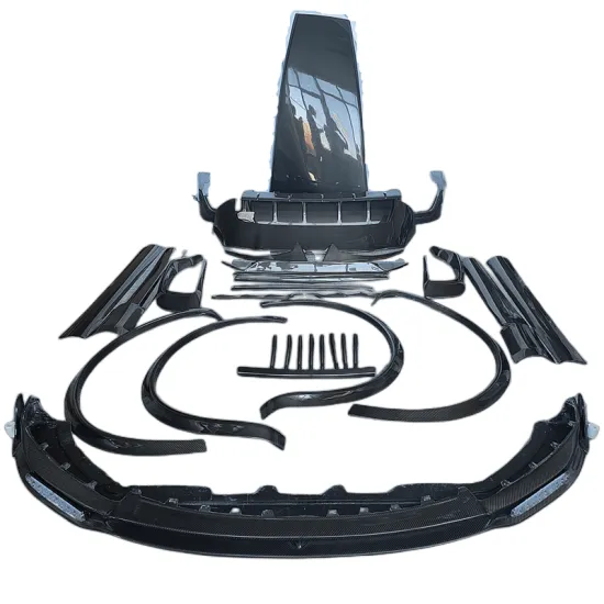 Carbon Fiber Body Kit for 2016-2018 Maserati Levante M Style Front Lip Rear Diffuser