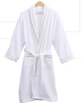 100%Cotton Hotel White Terry Bath Robe