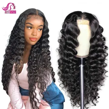 40 inch remy human hair wigs silky Water Wave human hair full lace front wig Cuticle Aligned human Hair Wigs for black women