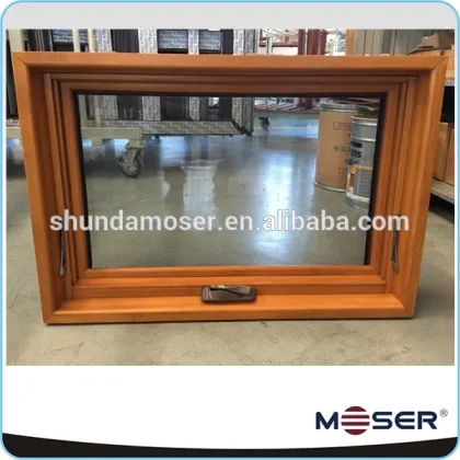 High quality wood aluminum composite window manual window opener manual window opener for commercial building and villa