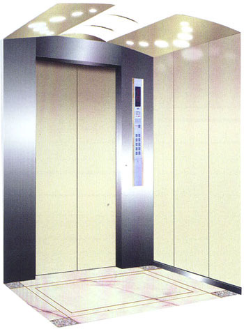 Elevator Cabin Decoration , Center Opening Car Door