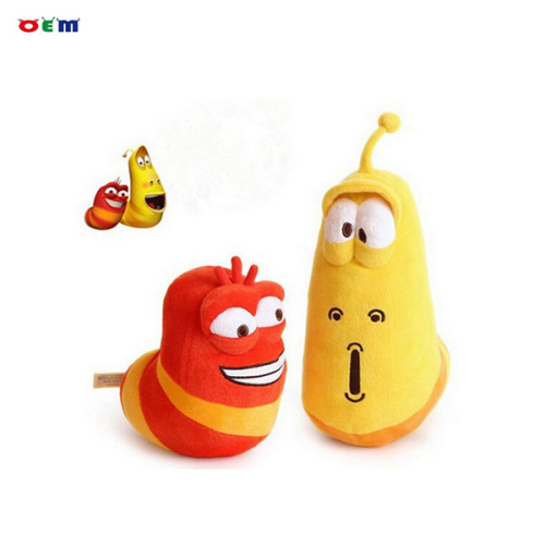 Plush Toy Fun Insect Slug Yellow LARVA Plush Caterpilla Toys Colorful Bug Soft Toy