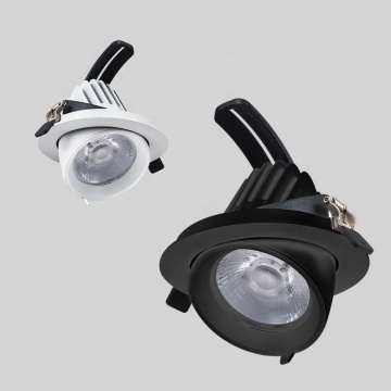 360 Degree Rotating LED Gimbal Downlight - 8 Watts, DALI, Dimmable with Junction Box