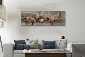 Delightful Birds Metal Wall Art