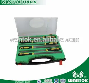 high quality 6 pcs series different type of steel repair tools hand files set in case with plastic handle