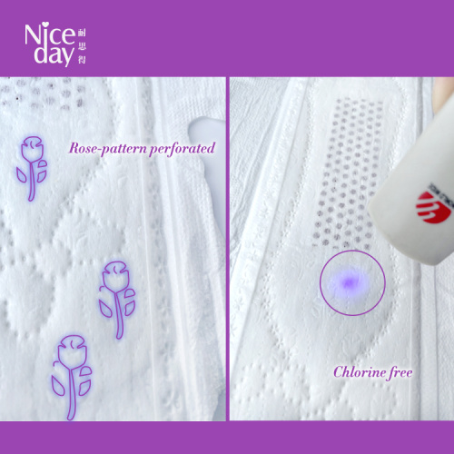 Airsoft Rose-Pattern Anion 330mm Menstrual Pad