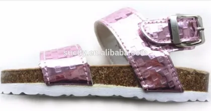 wholesale kids comfortable cork sole sandals