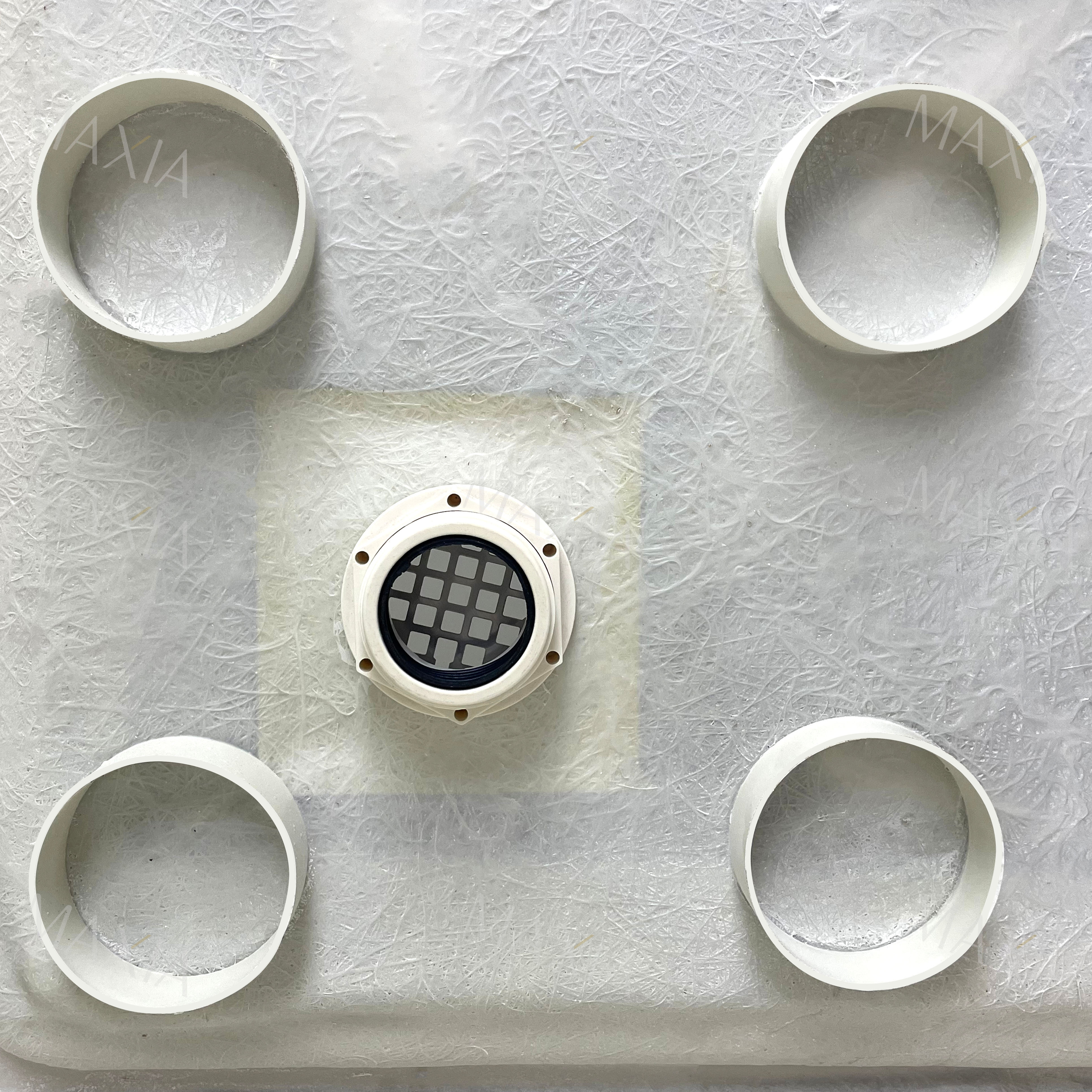 Белый прямоугольный душ поднос