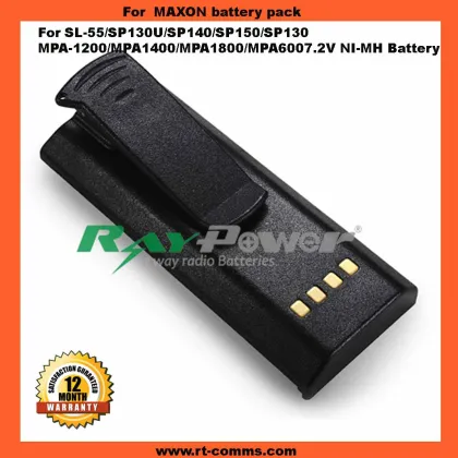 Two Way Radio Maxon Battery Mpa-1200 for Maxon SL-55/Sp130u/Sp140/Sp150/Sp130 Portable Radio