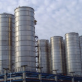Corrugated steel plate silo for ore powder storage
