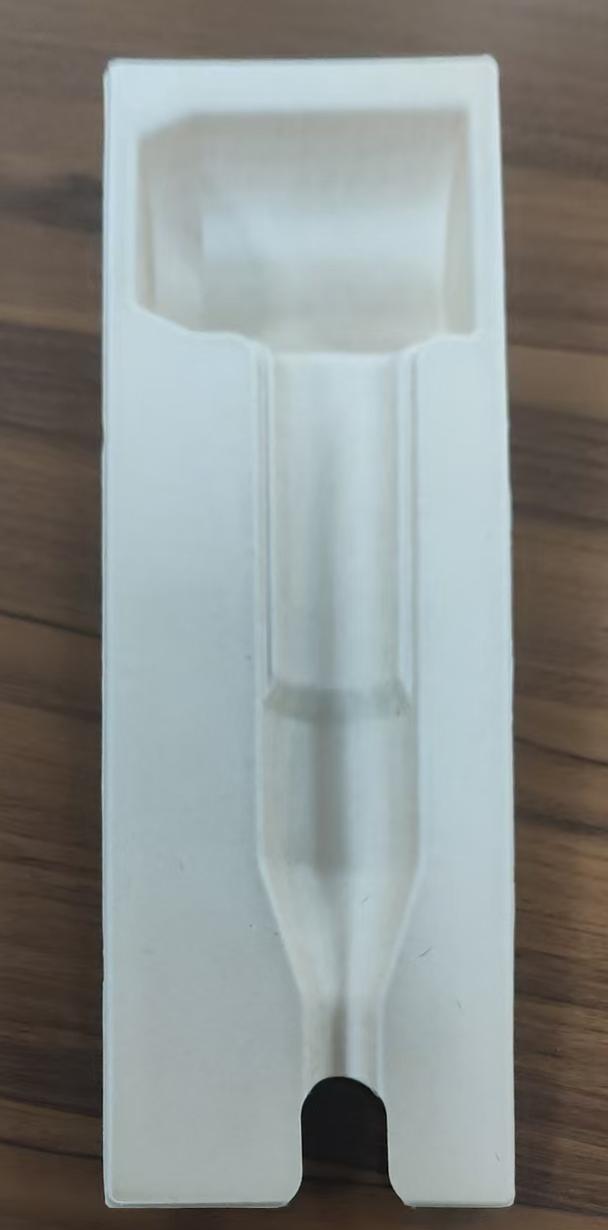 Biodegradable high-end molded pulp paper packaging tray