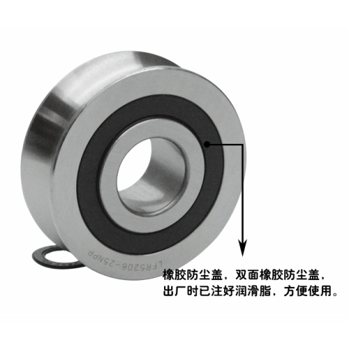 Double Row Angular Track Wheel Lr Series Bearings Double Row Angular Contact Ball Bearing LFR Manufactory