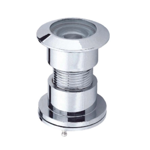 Người xem cửa bằng đồng được gắn trên cửa