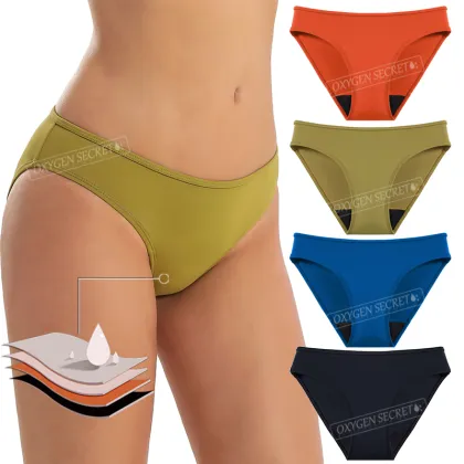 Oxygen Secret 4 Layers Menstrual Bikini Sanitary Panties