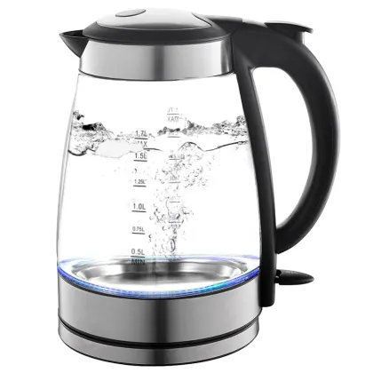 Keep Long Warm Whistling Tea Electric Glass Kettle