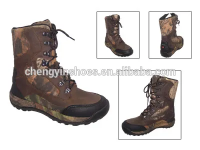 Wholesale price leather men outdoor winter tooling Hunting boots for Hunter