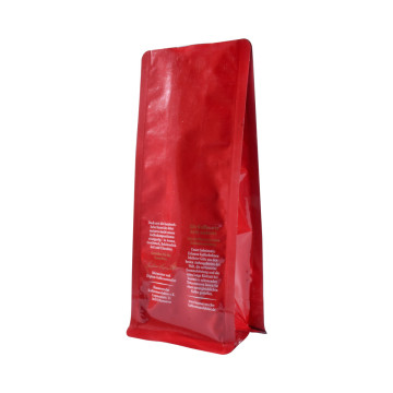 Sacos de embalagem de café biodegradáveis ​​com picos fáceis e fechamento de ziplock de pó de fácil porte