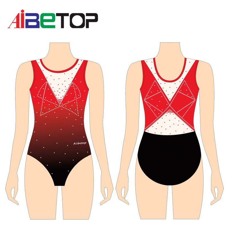 Woman perfromance gymnastic leotards