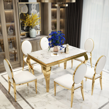 silver wedding chairs gold wedding chairs Luxury Gold O-Back Wedding Chairs for Banquets Parties Manufactory