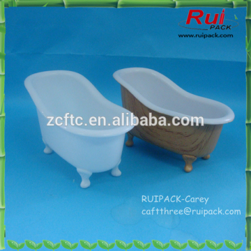 New Design cosmetic packing min bathtub/pp plastic shampoo container mini bathtub