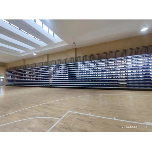 Electrical telescopic bleacher seat