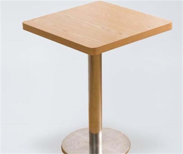 DT10 Rectangle Wooden Table Metal Leg