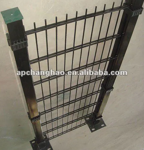 Double wire fencing panel