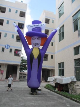 Dancing inflatable figturers for advertising