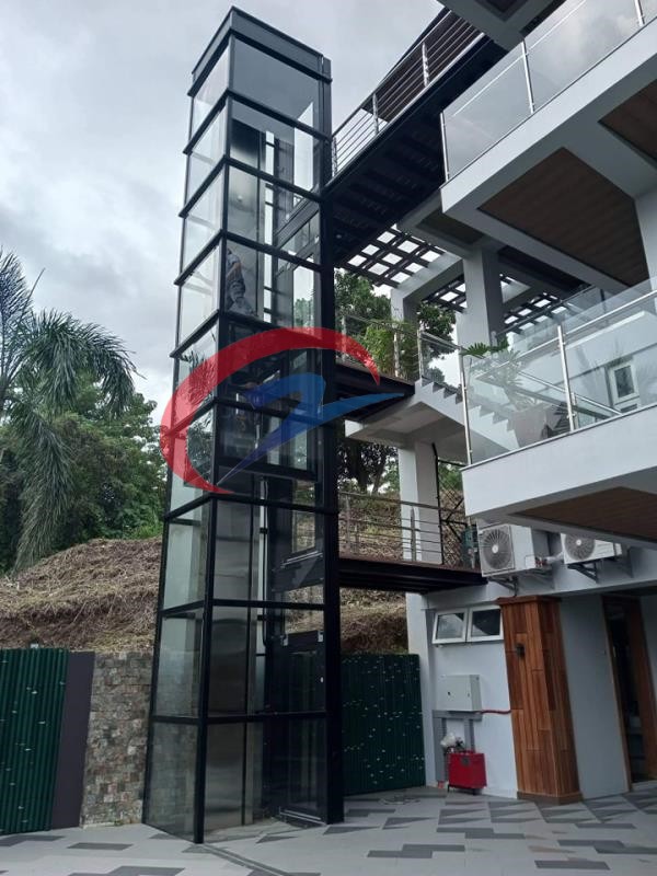 Low Cost Hydraulic Shaft House Elevator