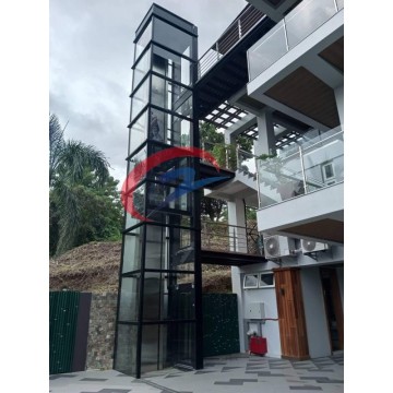 Low Cost Hydraulic Shaft House Elevator