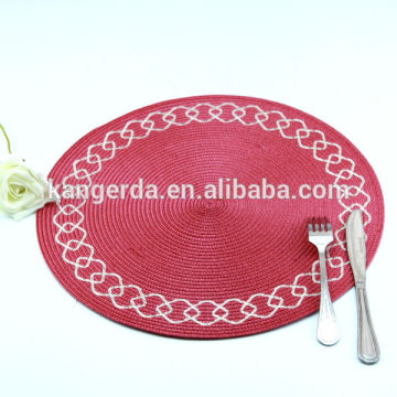 plastic pp woven fabric placemat