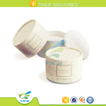 custom design recycled round cardboard powder container boxes decorated