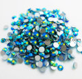 Non Hot Fix Nail Art Crystal Blue Zircon Ab Rhinestones Ss4 Ss6 Ss8 Ss30 Strass для свадебного платья (FB-Blue zircon AB / 3A)