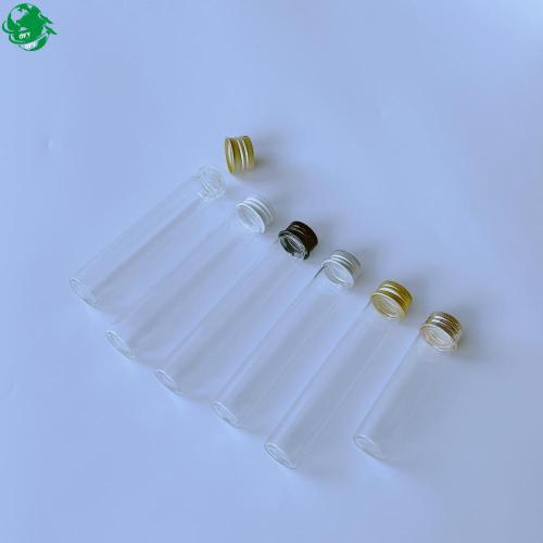 Different Size Glass Test Tube With Screw Cap