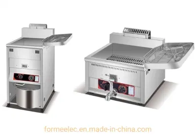 Kitchen Appliances 1-Tank Vertical Gas Fryer 40L Free Standing Gas Fryer