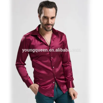NT39 new high-grade mens silk shirt summer fashion t shirts t-shirt