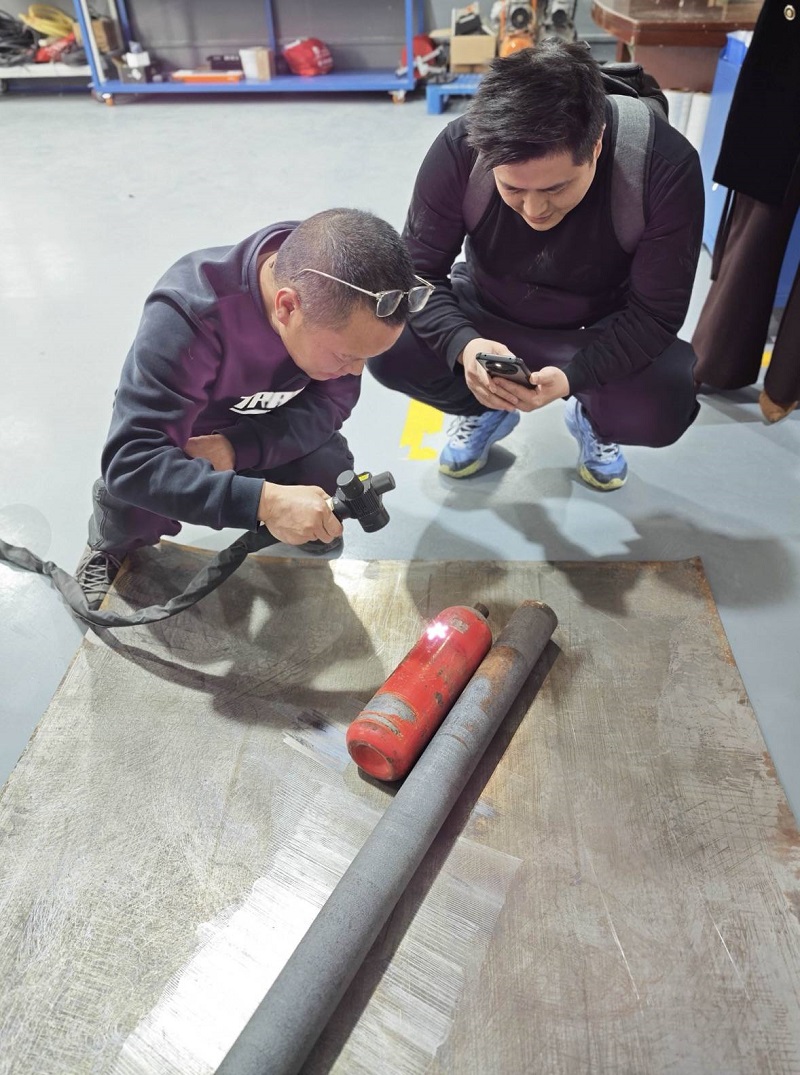 Rail Transit Customer Visits Chuke Intelligent, Laser Cleaning Technology Receives High Praise