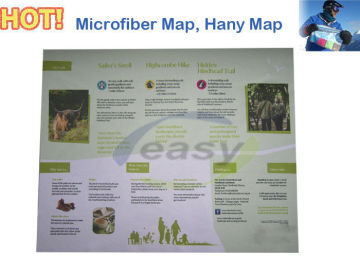 Recycle And Eu Standard Handy Microfiber Map For Fishermen, Hunters, Hikers And Backpackers