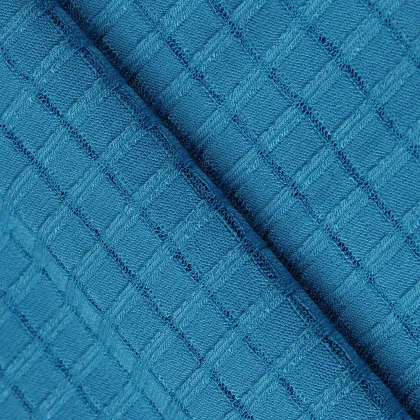 Y/D Varigated Rib Fabric Rayon Polyester Plaid Fabric